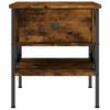 Nightstands 2 Pcs Smoked Oak 40 X 42 X 45 Cm Engineered Wood