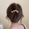 Elegant Pearls Twist Hair Clips Grab For Women Hairpin Barrettes Sweet Hair Ornament Headband Ponytail Hair Accessories