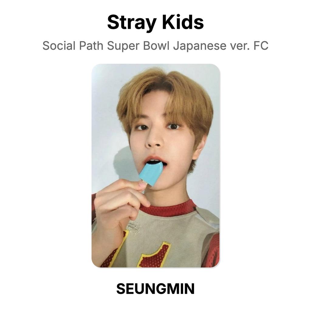 Stray Kids Social Path Super Bowl Japanese ver. FC Official Photocard