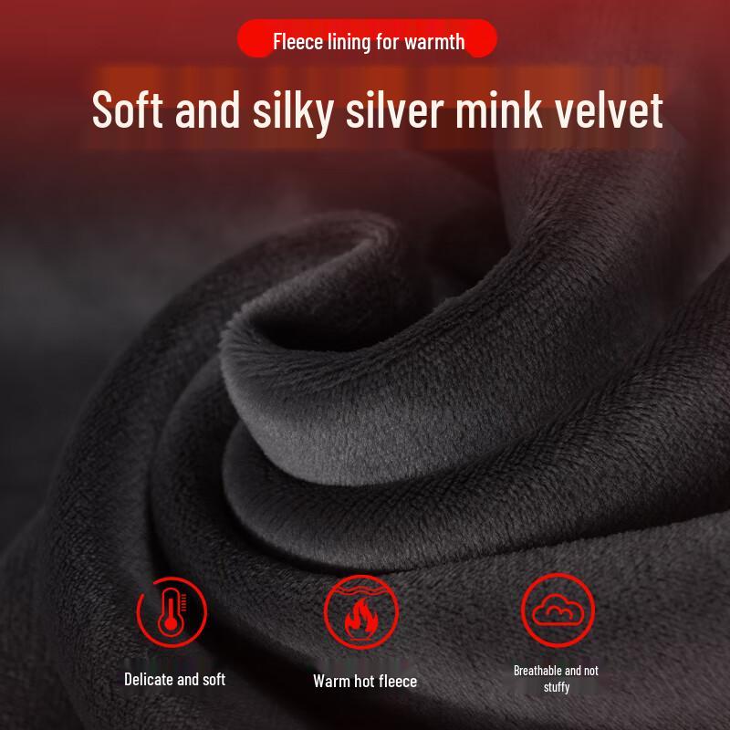 JEANSWEST Herren Fleecegefüttertes Rundhals-Sweatshirt