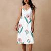 Women's Spaghetti Strap Backless Bow Loose Casual Beach Holiday Dress Sundress