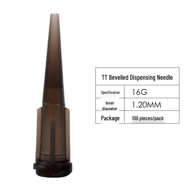 All-Plastic Bevelled Glue Dispensing Needle Tip for Injection Syringe and Machine Use