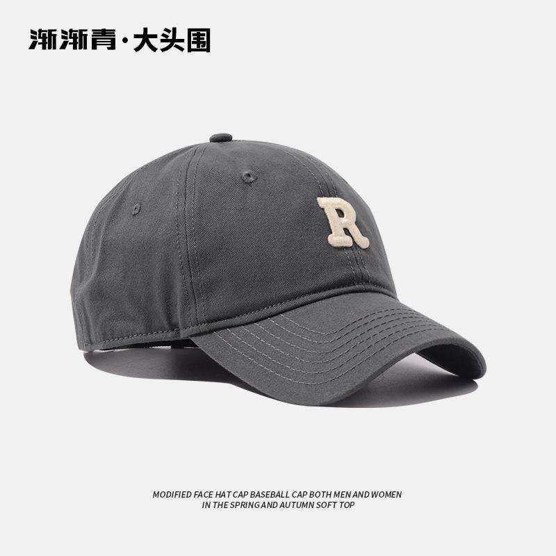 Big Head Circumference R Brown baseball cap for women in summer, extra large and wide, versatile brown hat for men, deepened cap
