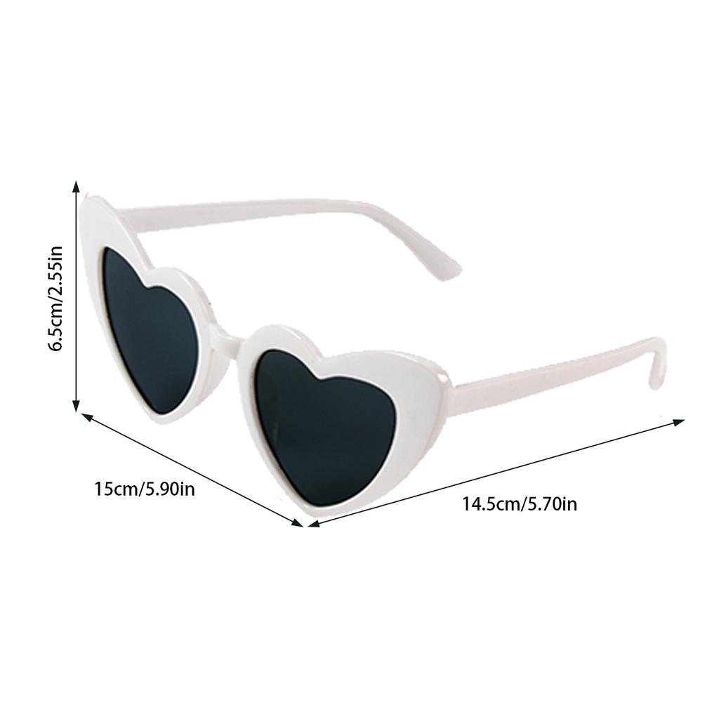 6/8pairs Vintage Heart Shaped Sunglasses Bachelorette Bride Bridesmaid glasses Wedding Bridal Shower Decor woman Hen party gifts 5