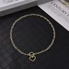 Punk Retro Heart Pendant Choker Collar Hip Hop Chunky Thick Chain Necklace Women Jewelry Gift