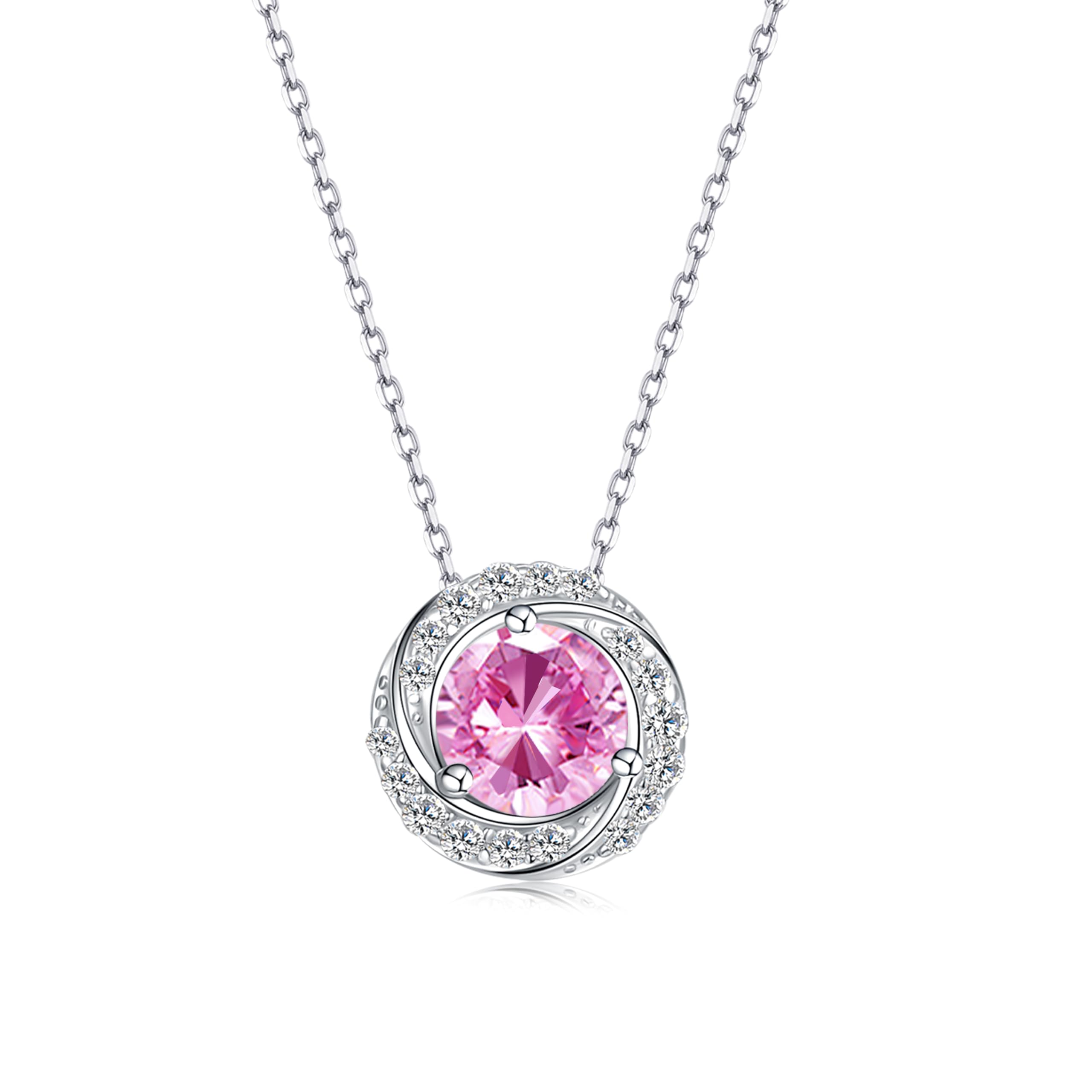 

Necklace for 925 October pendant popular for high school birthday present [PHNIBIRD] women, tourmaline, silver, birthstone, hypoallergenic, necklace,