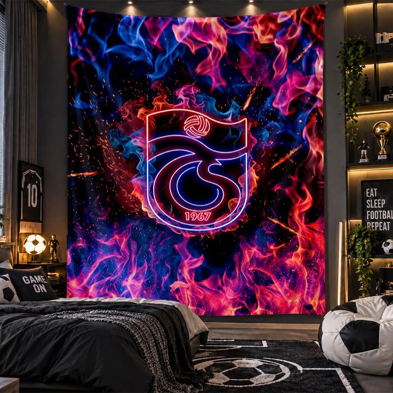 Tapiz para Colgar en la Pared Tela con Estampado del Trabzonspor FC para Sala de Estar Dormitorio Decoración del Hogar