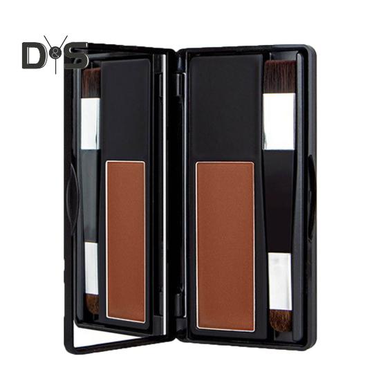 

8G Крем для волос с зеркальной кисточкой Водостойкая стойкая к поту пудра для подкрашивания корней волос для мужчин и женщин Мгновенное покрытие тонких волос Брови Борода Линия темно-коричневого