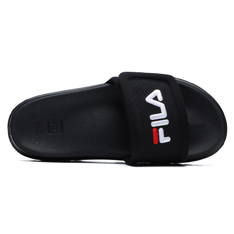 FILA Stylish Cozy Flat Heel Sports Slippers Black Women's F12W124624FBK