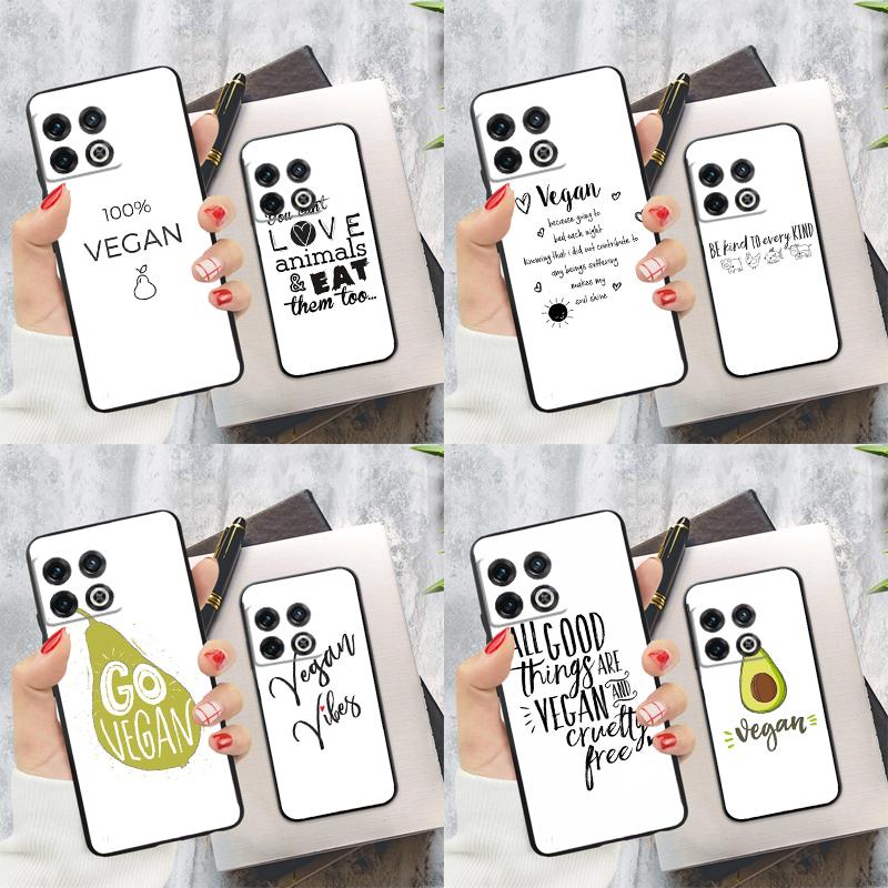 LOVE VEGGIE Vegetarian VEGAN Case For OnePlus Nord CE 2 3 4 Lite N20 N30 9 10 Pro 8T 9RT 10T 10R 12 11 12R 13 13R Cover