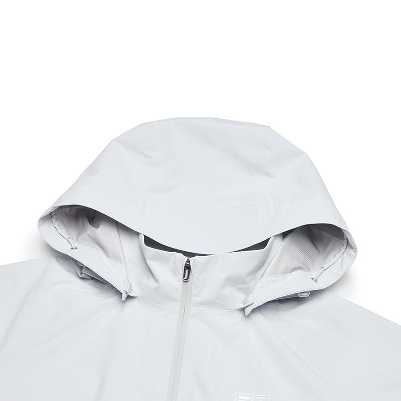 Fila Leisure Hooded Mid-Length Woven Jacket Women Jackets Semi-Transparent-Curtain-Gray A11W515713FGY