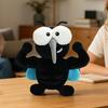 Funny Design Stuffed Mosquito Doll Muscular Style Insect Plush Toy  Home Decor