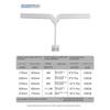 High Brightness Aquarium Light Double Leaf Folding 180° Rotating Adjustable Aquarium LED Lamp Full Spectrum Fish Tank Light