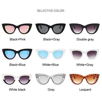 Cat Eye Fashion Sunglasses Woman Vintage Luxury Brand Designer Black Glasses Sun Glasses For Female Uv400