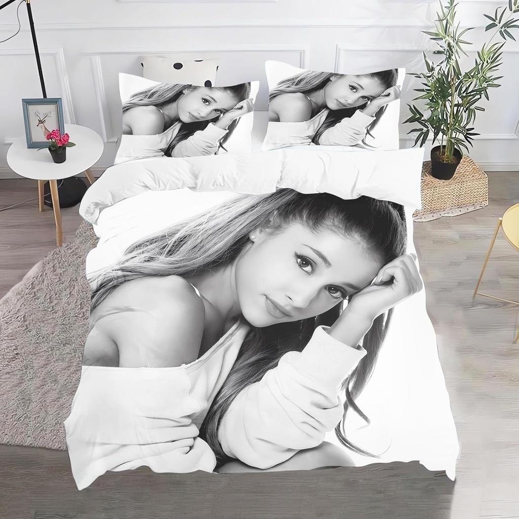 Exquisite 3D Ariana Grande Wallpaper Anime Digital Printing Bedding Set Duvet Cover Comforter Bed Youth Kids Girl Boys Gift
