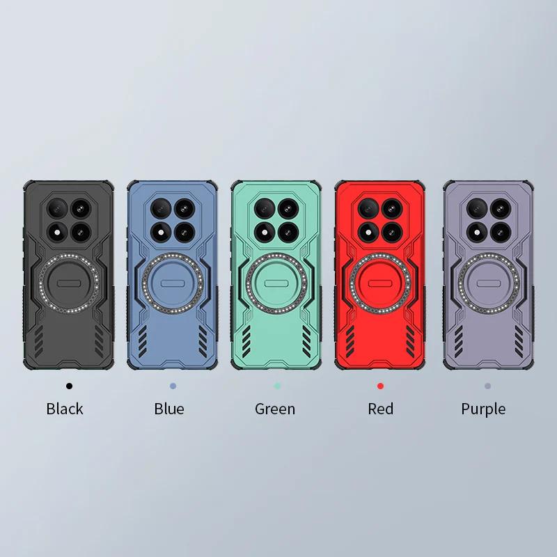 Armor Heat Dissipation Case for Xiaomi Redmi Note 14 Pro 5G 4G Magnetic Wireless Charge Cover for Redmi Note14 Pro Plus 14C Case