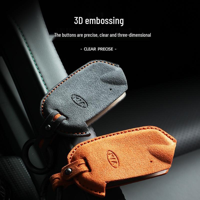 Kia K5/KX3/K2/K3 Alcantara Suede Key Case