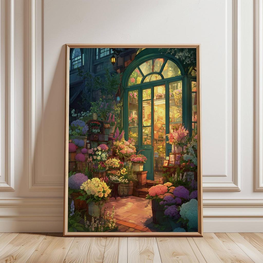 Inspired Japanese Night Street Prints Anime Wall Art Decor Canvas Poster Prints Home Bedroom Living Room Decoration Git Posters