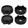 Uxcell Black Wheel Caps, 60mm Outer Diameter, 6 Clip Wheel Caps, Universal Tire Caps, Covers for Cars, Pack of 4