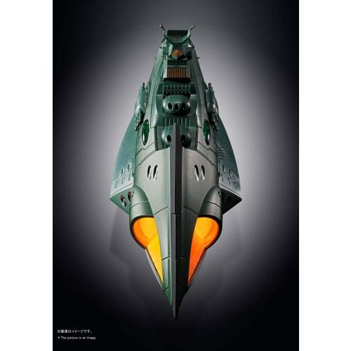 TAMASHII NATIONS Soul of Chogokin GX-89 Space Battleship Yamato 2202 Garmillas Space Armored Ship, Approximately 240mm Long, Die-Cast & ABS Painted Mo