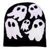 Knitted Skull Hat for Adult Autumn Skull Knitted Versatile Winter Party Photography Props Cartoon  Pattern