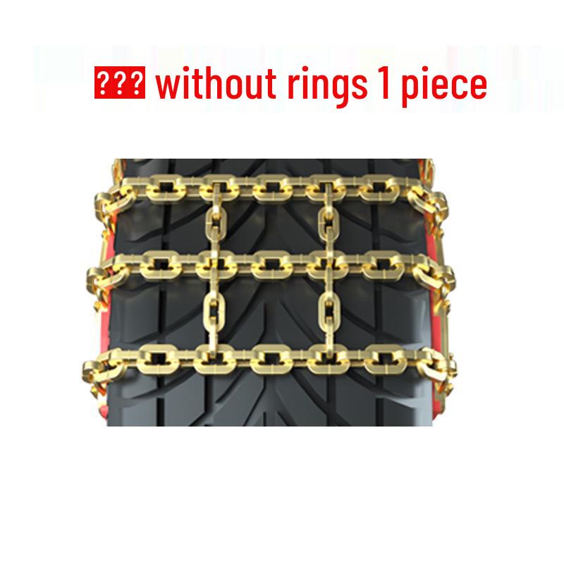 Universal Thickened Waffle Pattern Anti-Skid Tire Chains for Snow Emergencies