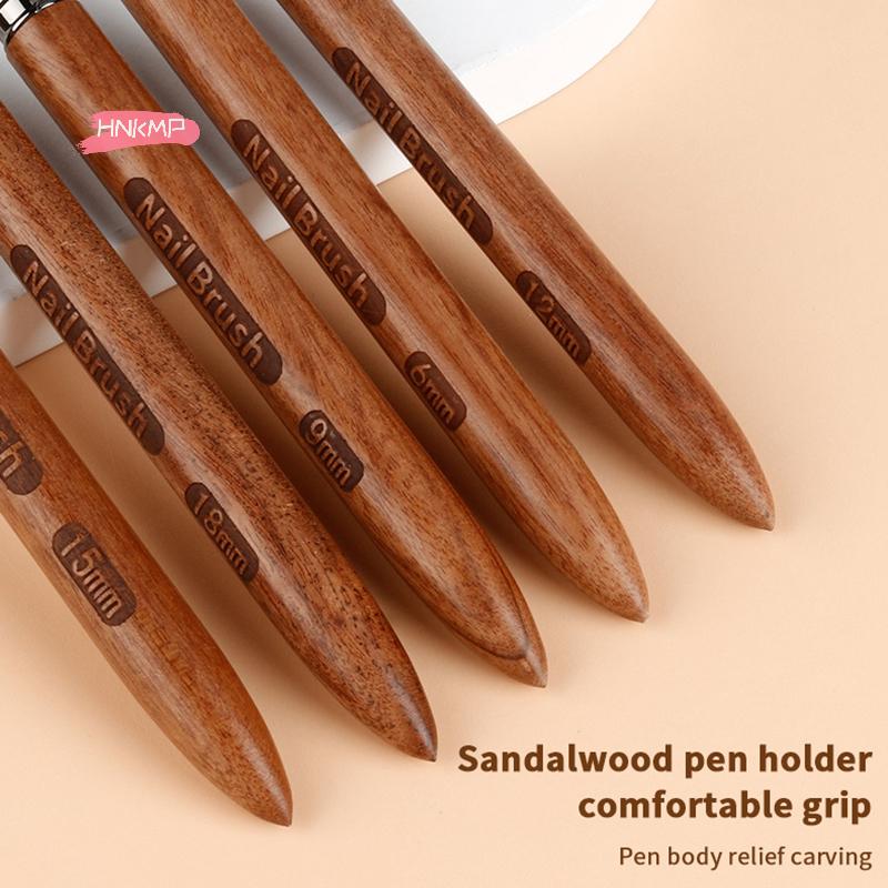 1Pcs DIY Painting Brush with Wood Handle Art Liner for Drawing Lines Stripe Flower Nail Art 5 Different Sizes