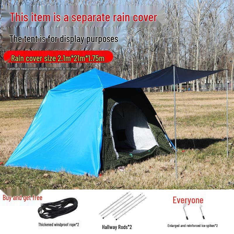 Instant Open Fully Automatic Winter Fishing Tent - No Assembly Needed, Thickened for Warmth and Cold Protection, Ideal for Camping and Ice Fishing.