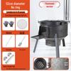 Portable Outdoor Firewood Stove with Large Iron Pot