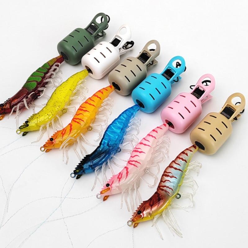 Squid Jig Protector Fishing Hook Cover with Retractable Buckles Fishing Lure Protective Caps Fishing Hook Bonnets