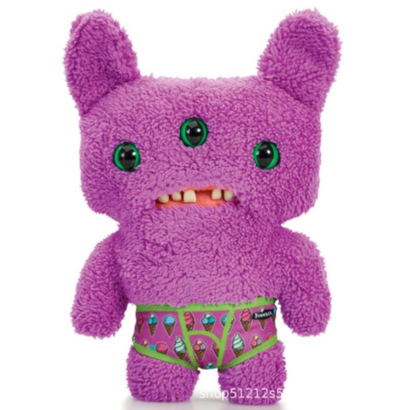 9 Inch Funny Big Teeth Plush Toy Ugly Cute Monster Rabbit Wide Eyed Weirdo Soft Doll Birthday Gift