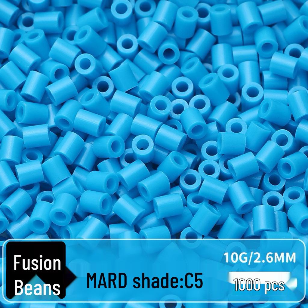 Confezione di Ricarica Perline Termofusibili da 264 Colori - 1000 Perline, 2,6 MM, Materiali per Puzzle 3D Fai da Te
