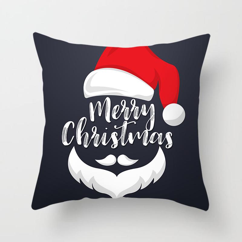 Christmas Throw Pillow Set Santa Claus Sofa Gift Home Decor Pillowcase Christmas Gift Pillowcase