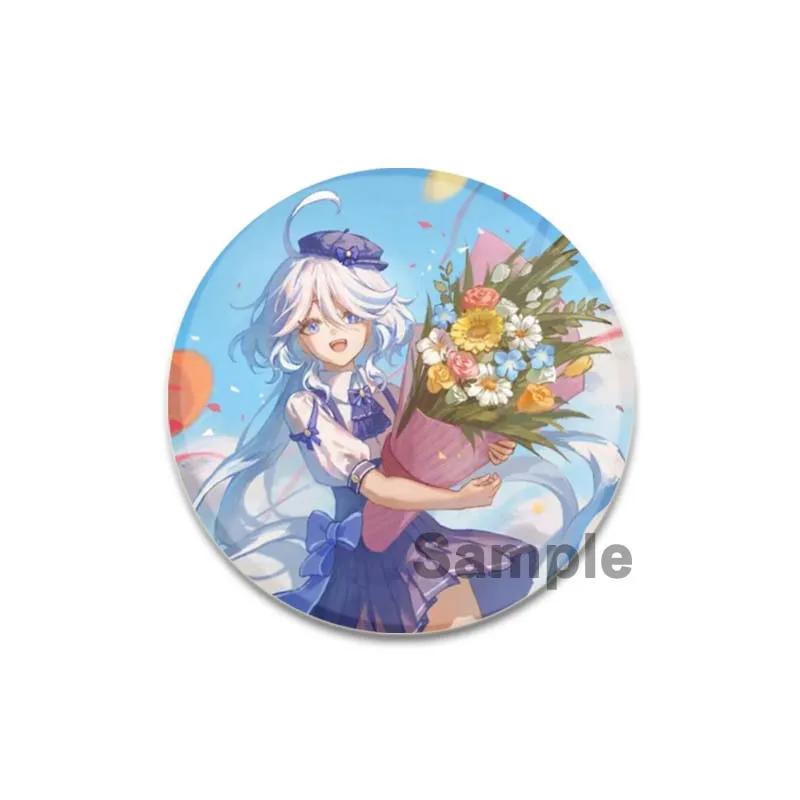 

Значок аниме Genshin Impact размером 32/44/58 мм, симпатичная девушка, брошь Furina для лацкана, ручная работа, для рюкзака, одежды, аксессуаров, ювелирных изделий, подарков 32mm