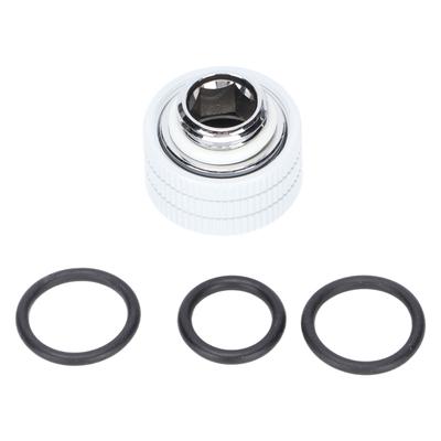 Hard Tube Fittings 14mm G1 4in Thread Inner Hex Compression Fittings with Sealing Rings for Computer Water Cool System