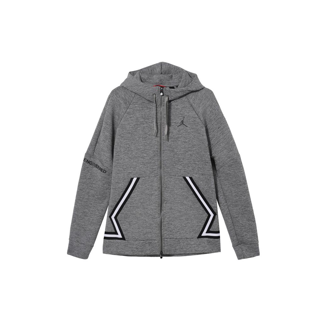 Jordan Jackets Men's Gray Hooded Moderate Other 939941-091