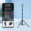 Portable Floor-Standing Tripod with Fill Light for Stable Mobile Live Streaming and Online Classes