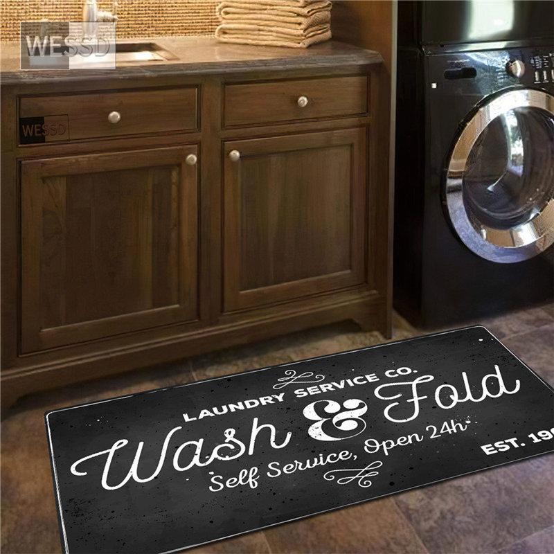 

Коврик для прачечной в стиле ретро, ​​впитывающий коврик для бегунов из пены с эффектом памяти, забавный коврик для кухни, коврики для пола 40x60cm