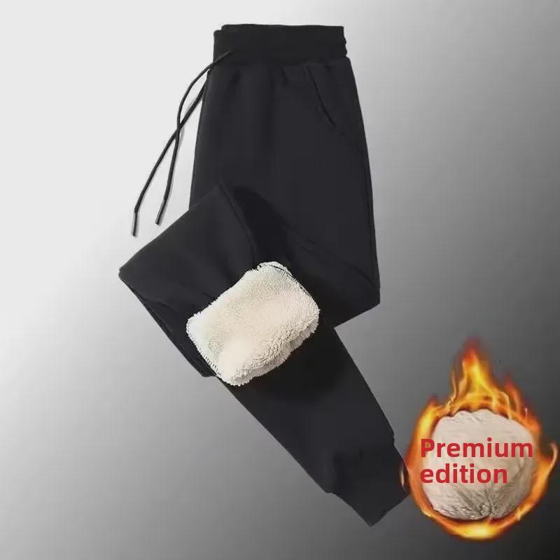 Men's Hooded Lamb Fleece Two-Piece Sports Set