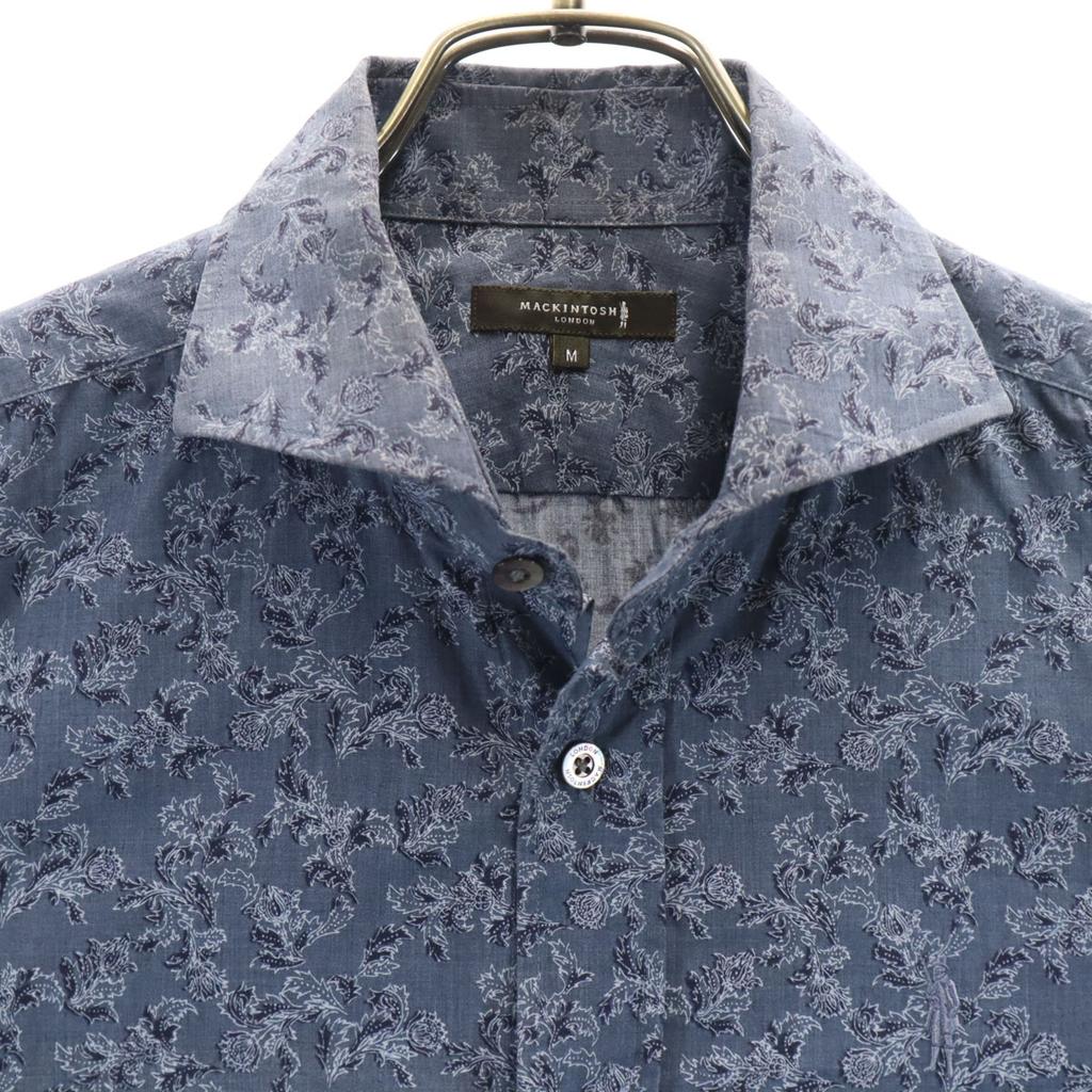 MACKINTOSH LONDON Made In Japan Floral Long Sleeve Cotton Shirt M Men's Used