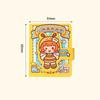 Pre-Cut Stickers Mini Dress-Up Sticker Book Cartoon Style Outfit Sticker Book  Scrapbook Decorating