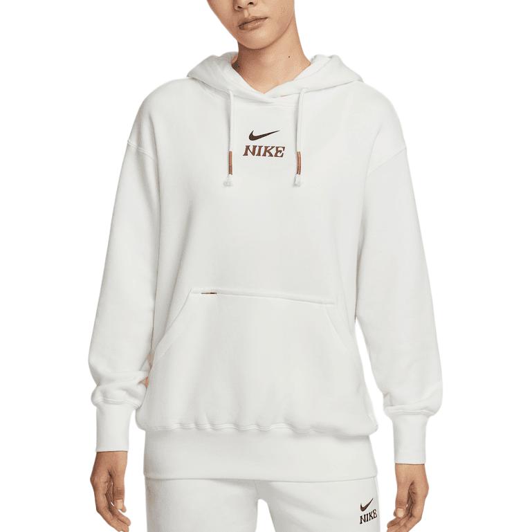 Nike Sweatshirts Women s White Hooded Moderate Regular IQ3826-133 L