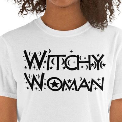 Witchy WomanBlack Moon and Star TShirt