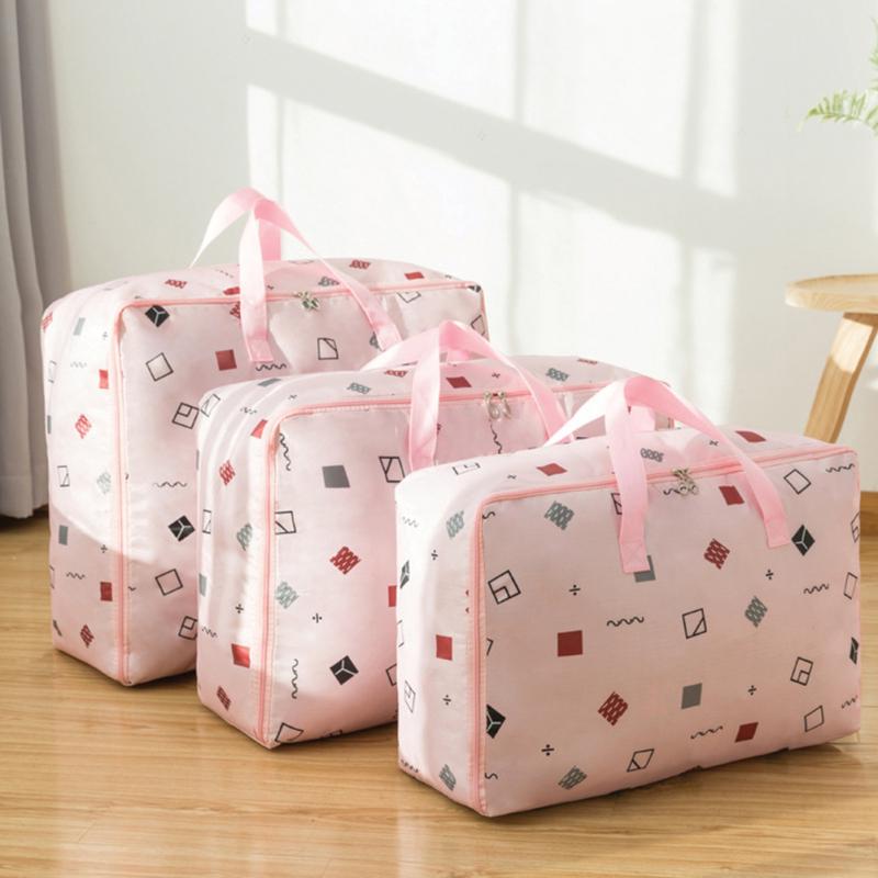 3Pcs/Set Large Capacity Oxford Storage Bag for Quilt Cloth Travel Luggage Container
