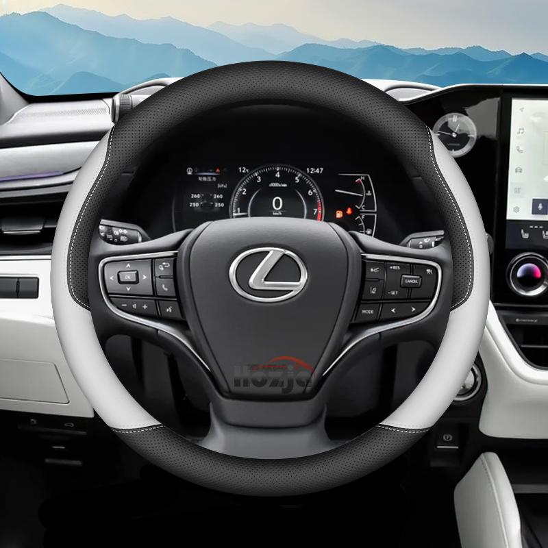 Leather Car Steering Wheel Cover for Lexus Is Es Es300h Rx Lbx Es350h Rx350 Rx500h Nx350h Nx450h Lx600 Accessories 2025 2026