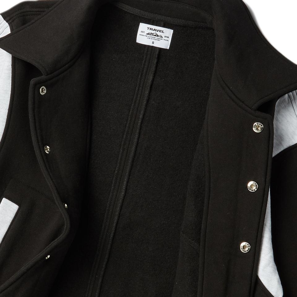 Travel Scout Varsity Sweat-Jacket Black