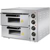 Fumai Electric Stone Slab Pizza Oven, High-Power Single/Double Layer with Stainless Steel Timer for Commercial Use