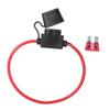 10 Stück DC 12V 40A Standard Flachsicherung Inline Sicherungshalter Spritzwassergeschützt für Auto Motorrad