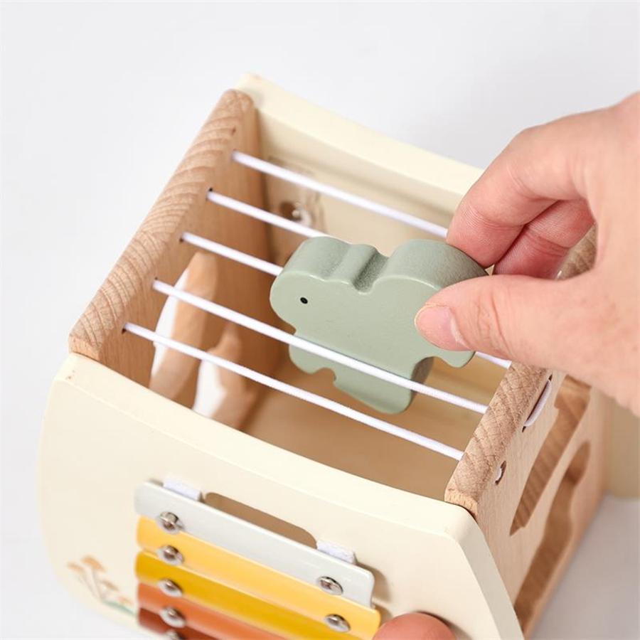Baby Wooden Montessori Toys Mushroom Building Blocks Puzzle Toys Baby Wooden Musical Instrument Early Education Toys Child Gift