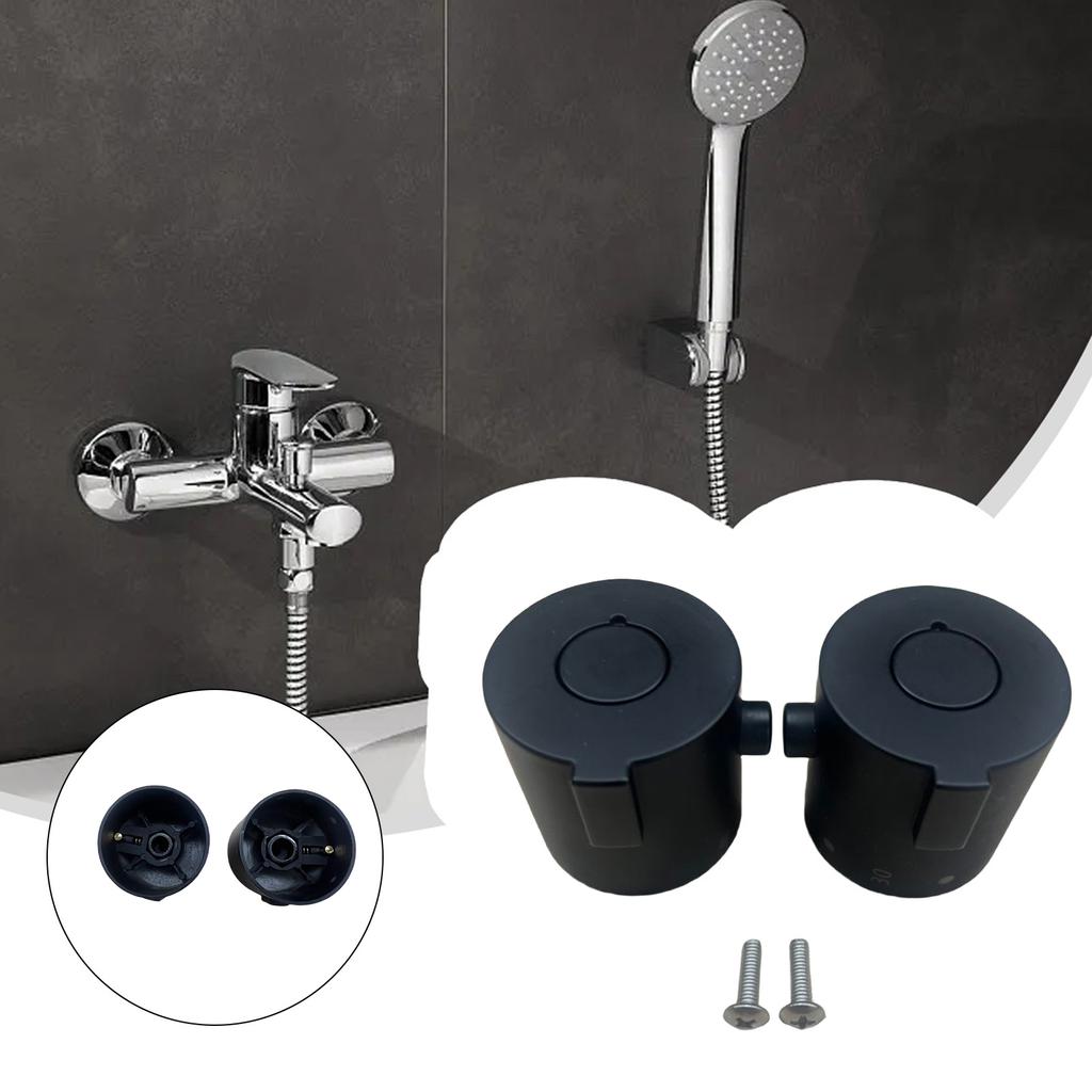 Thermostatische Duscharmatur Griffpaar mit Temperaturanzeige-Knöpfen für Badewannen- und Duschsteuerungen ABS-Konstruktion